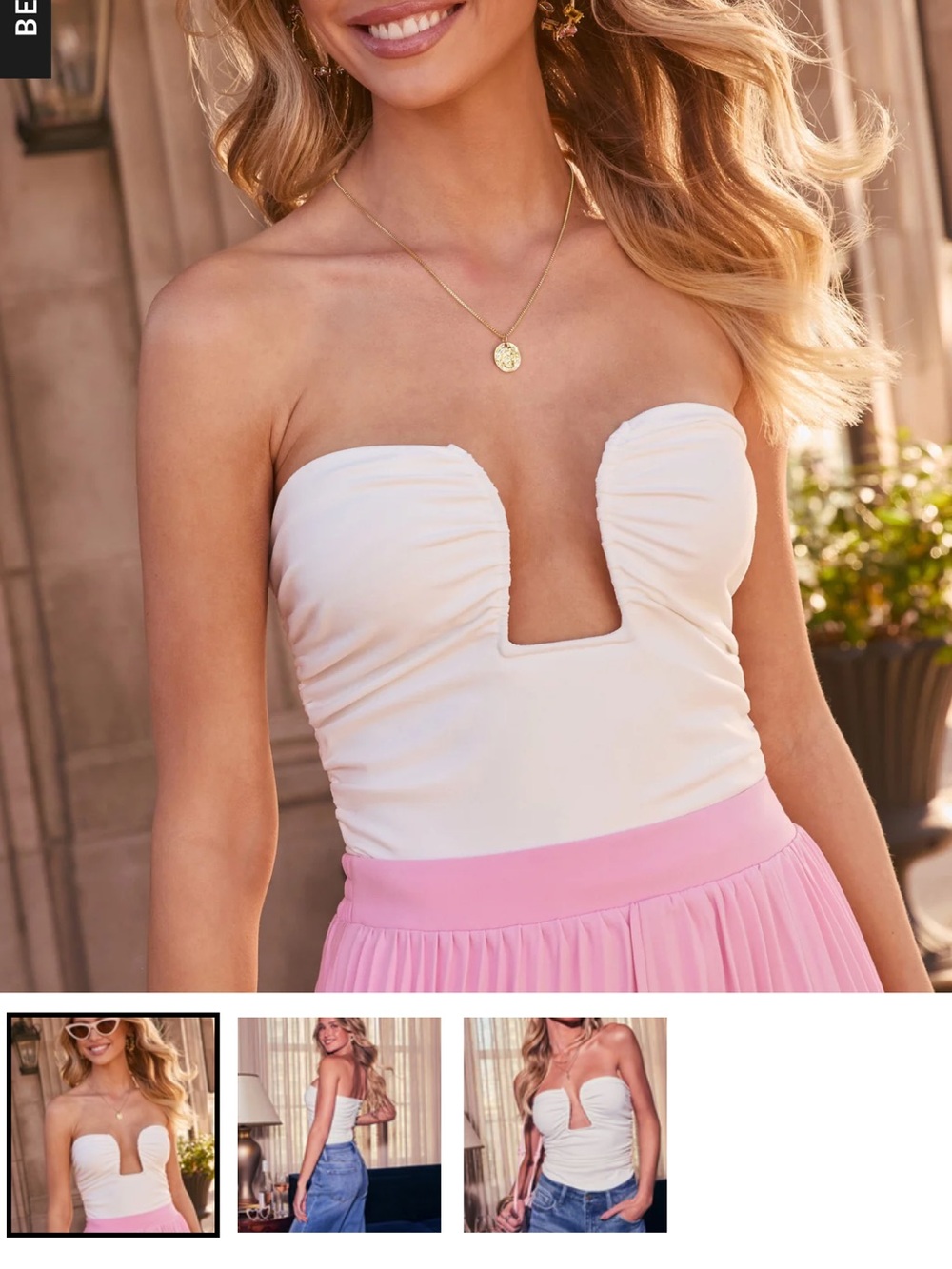 VICI White Dress Top